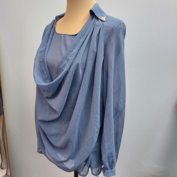 Ya Los Angeles Tops - Ya Los Angeles Silk Pull-over Blouse